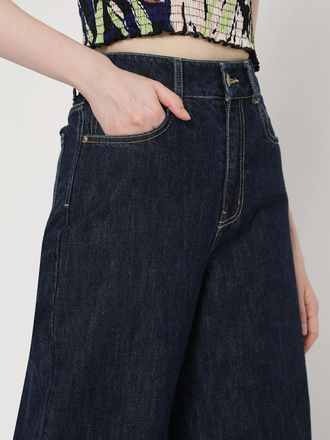 Blue High Rise Petra Bootcut Jeans - Image 5