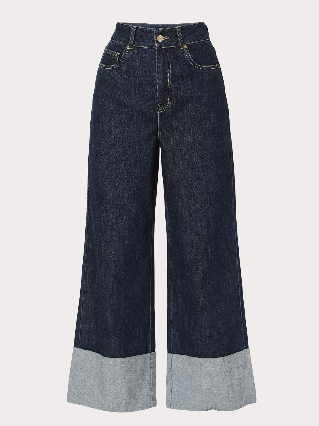 Blue High Rise Petra Bootcut Jeans - Image 7