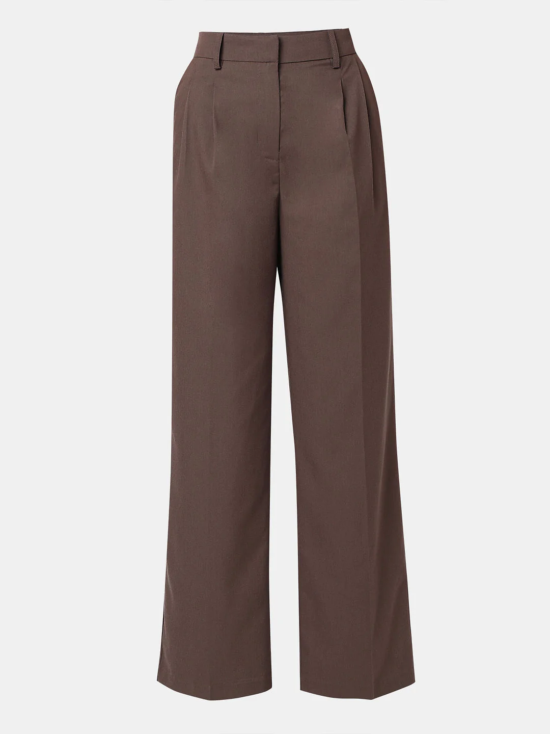 Brown Mid Rise Wide Leg Dad Pants - Image 7