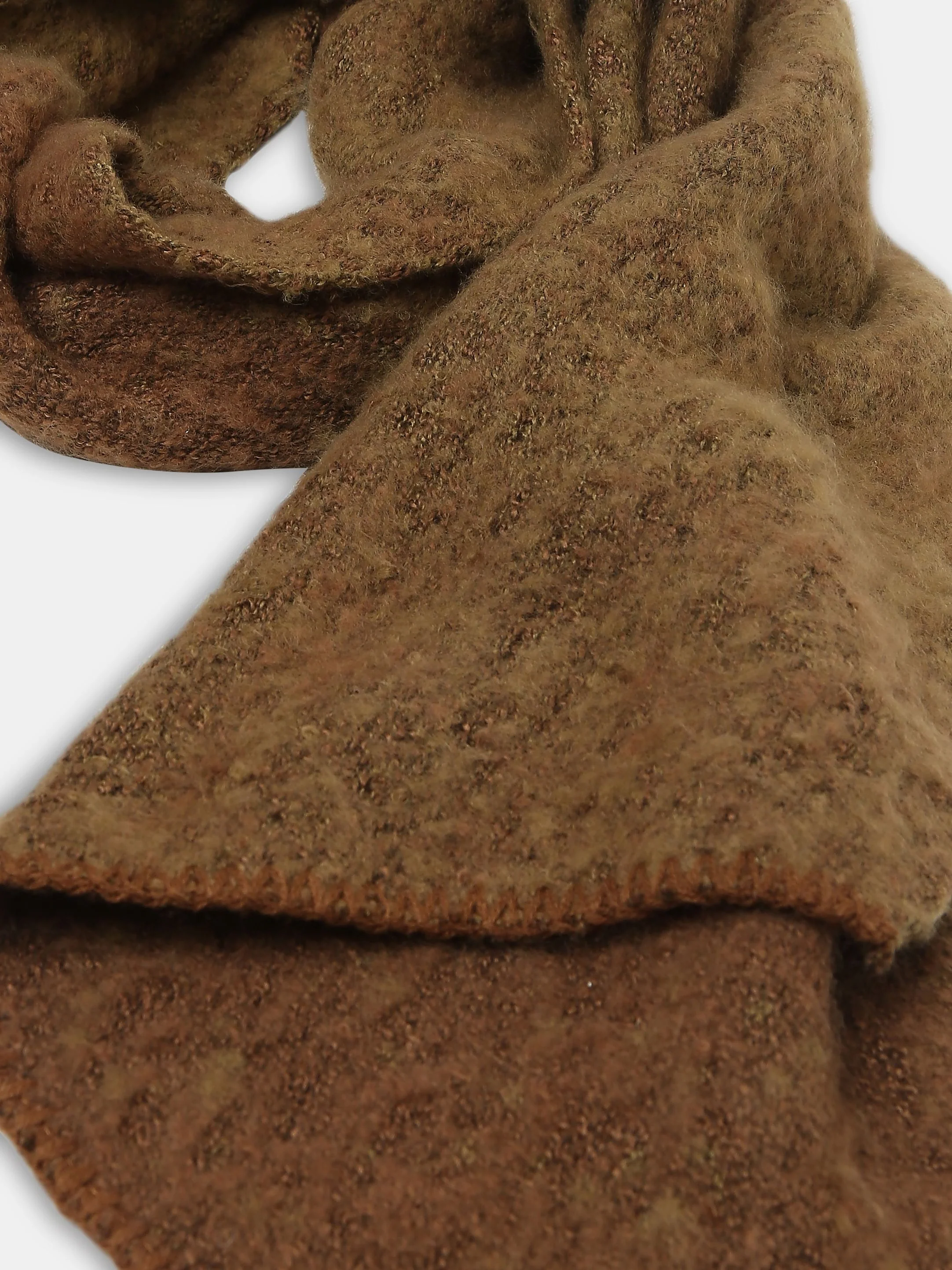 Brown Textured Scarf - Image 3