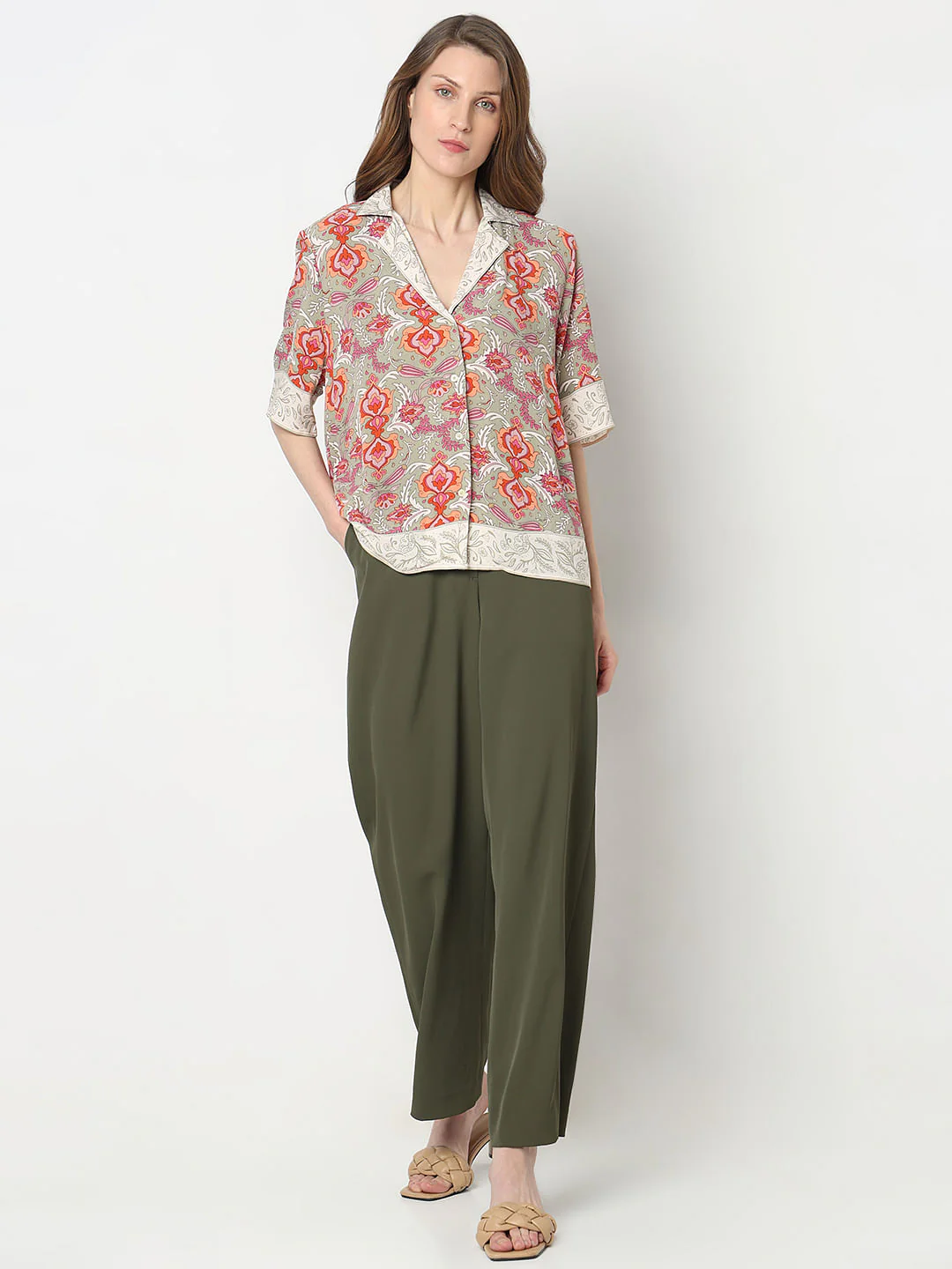 Grey Printed Shirt - Image 5
