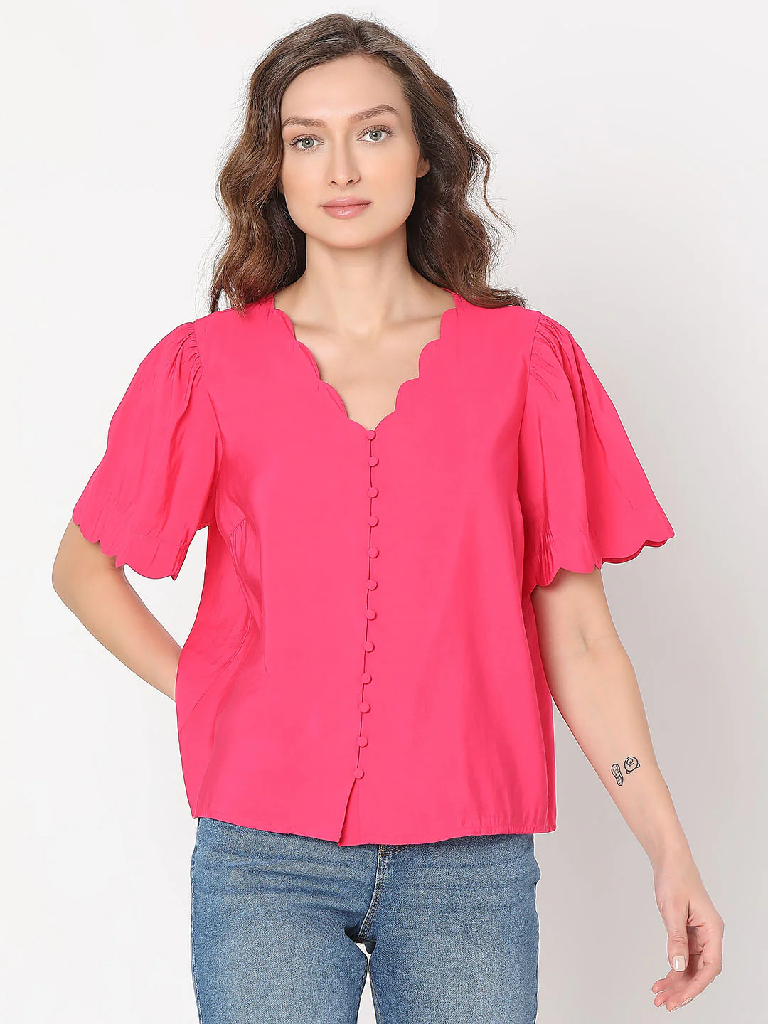 Pink Short Sleeves Top - Image 2