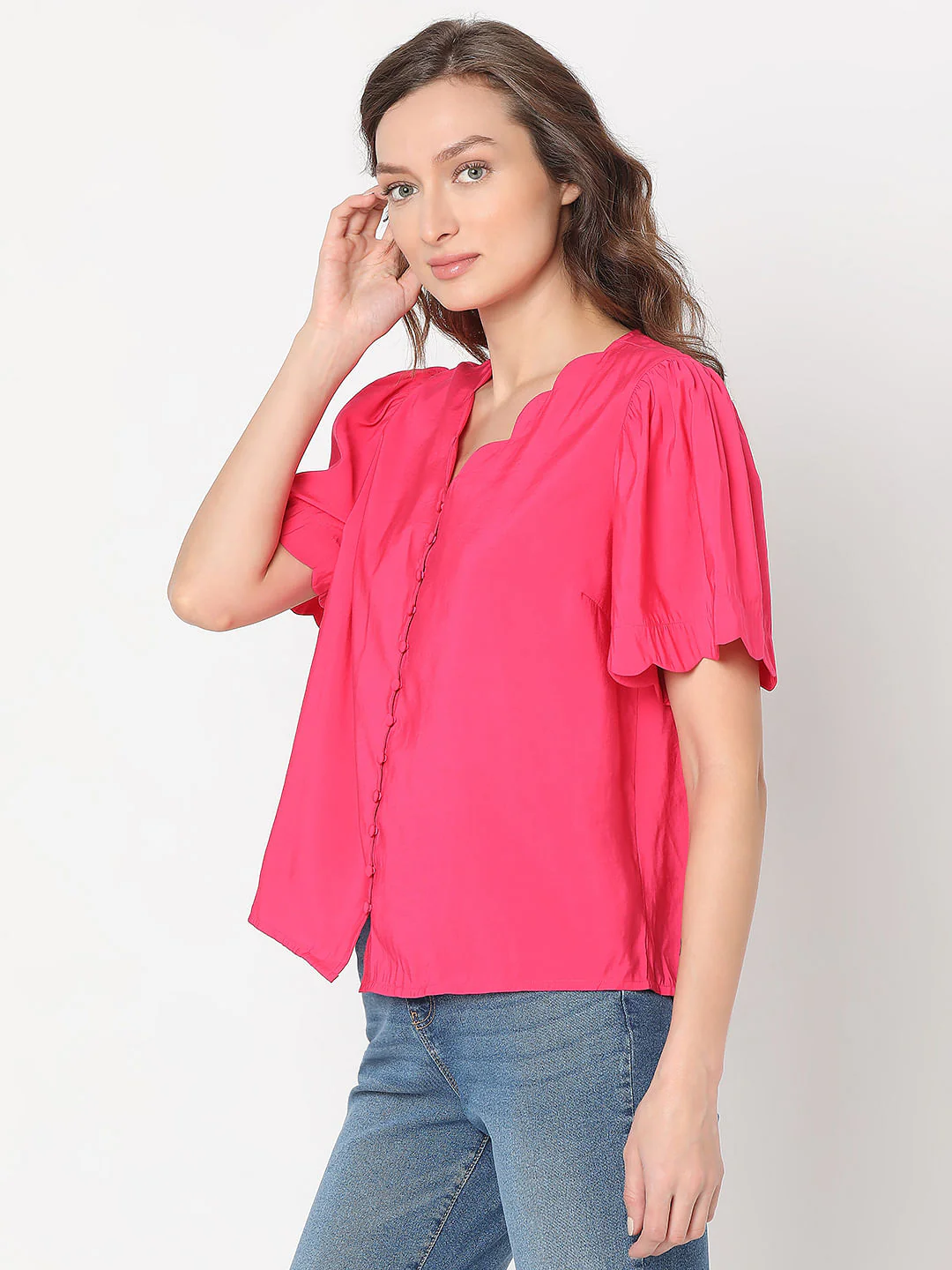 Pink Short Sleeves Top - Image 3