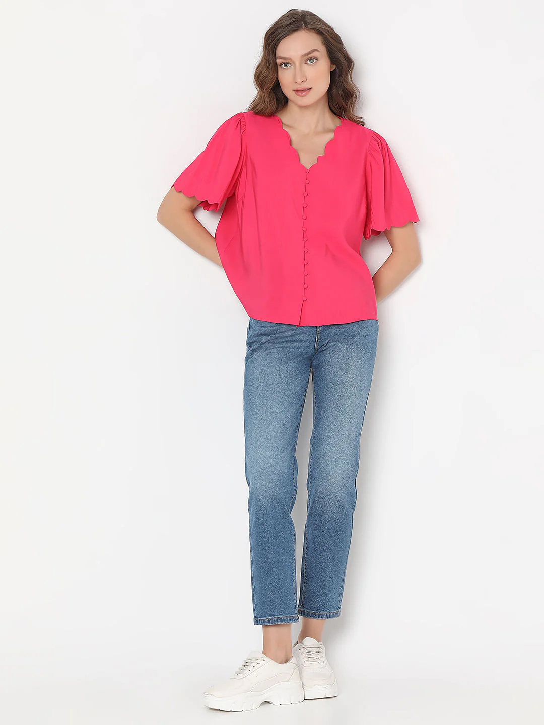 Pink Short Sleeves Top - Image 5