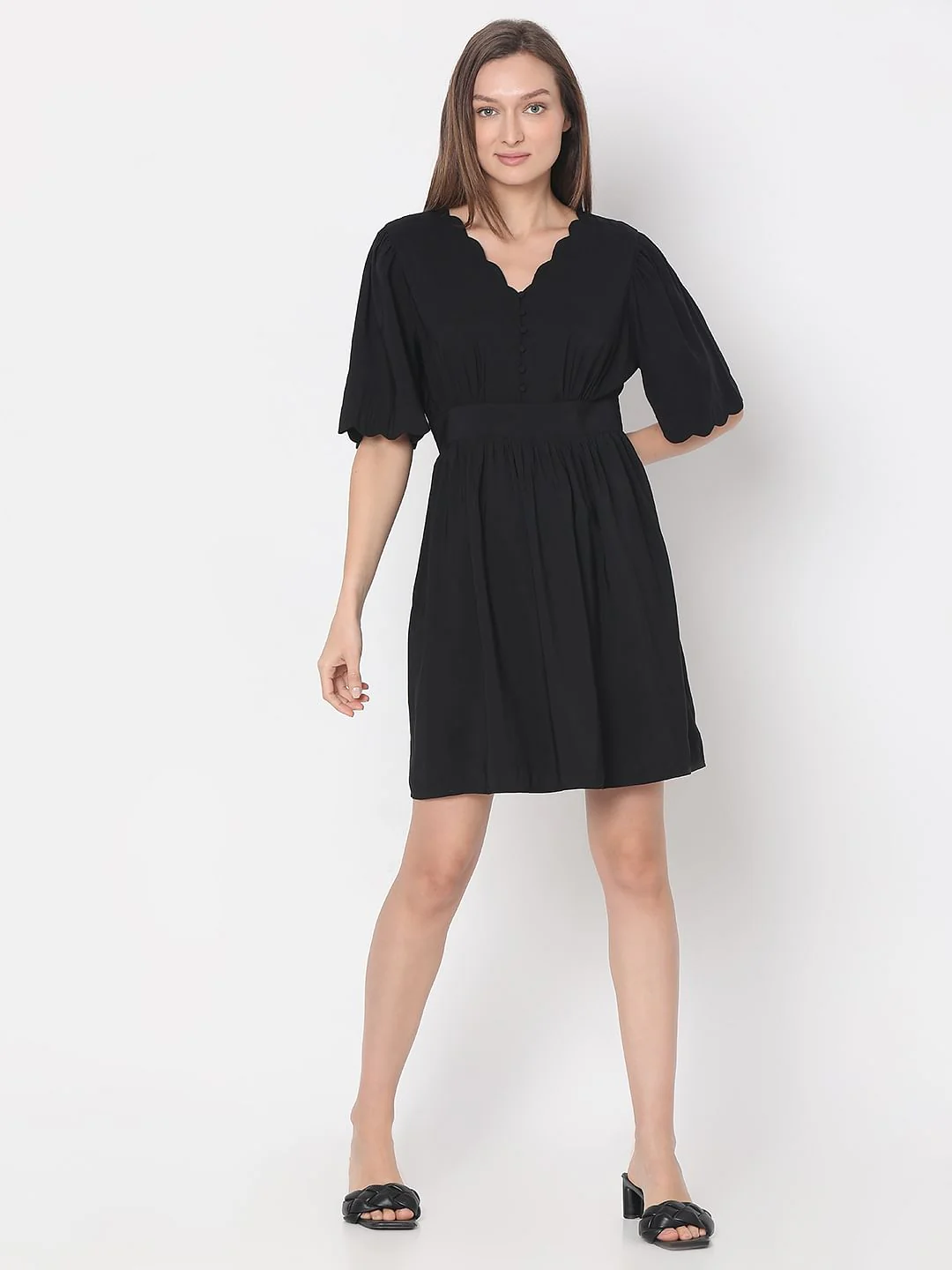 Black Fit & Flare Dress - Image 5