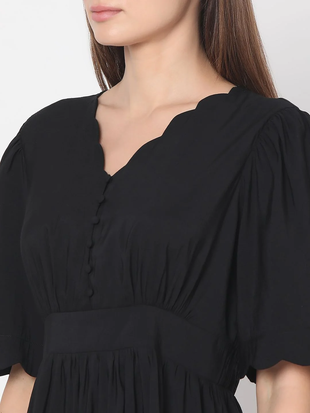Black Fit & Flare Dress - Image 8
