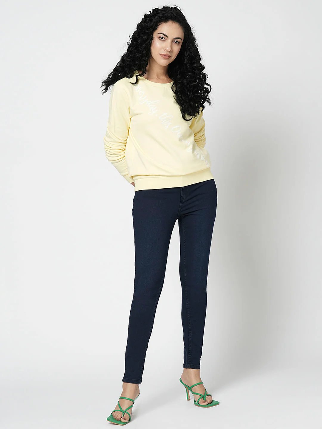 I.Scenery By Vero Moda Dark Blue High Rise Skinny Jeggings - Image 5