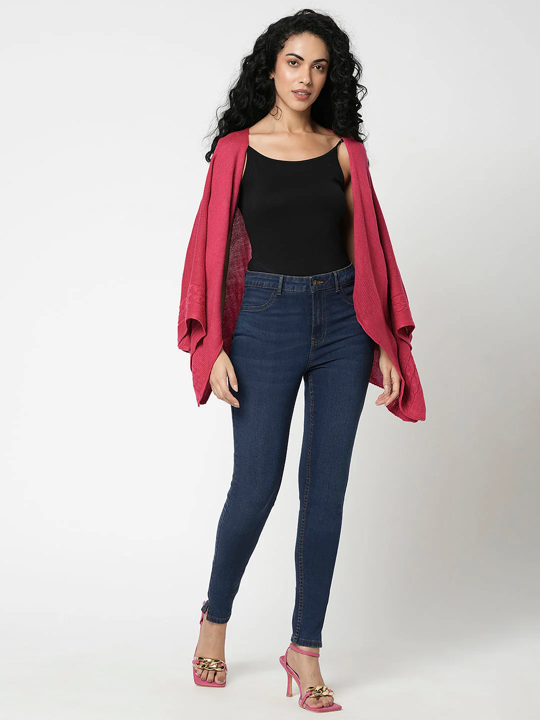 I.Scenery By Vero Moda Blue High Rise Skinny Jeggings - Image 5