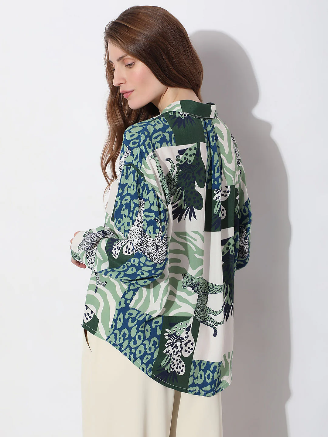 Green Animal Print Shirt - Image 4