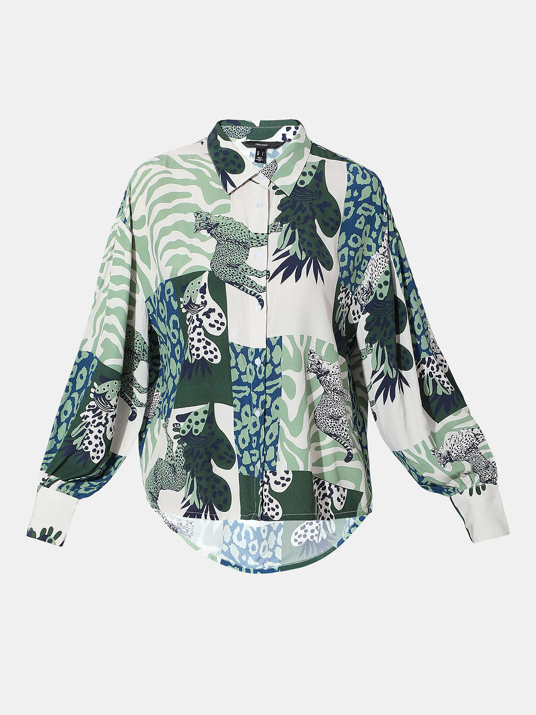 Green Animal Print Shirt - Image 7