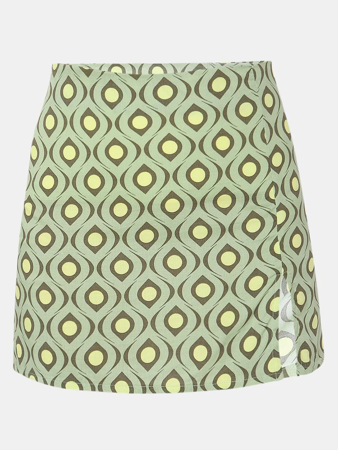 Green Low Rise Printed Co-Ord Set Skirt - Image 7