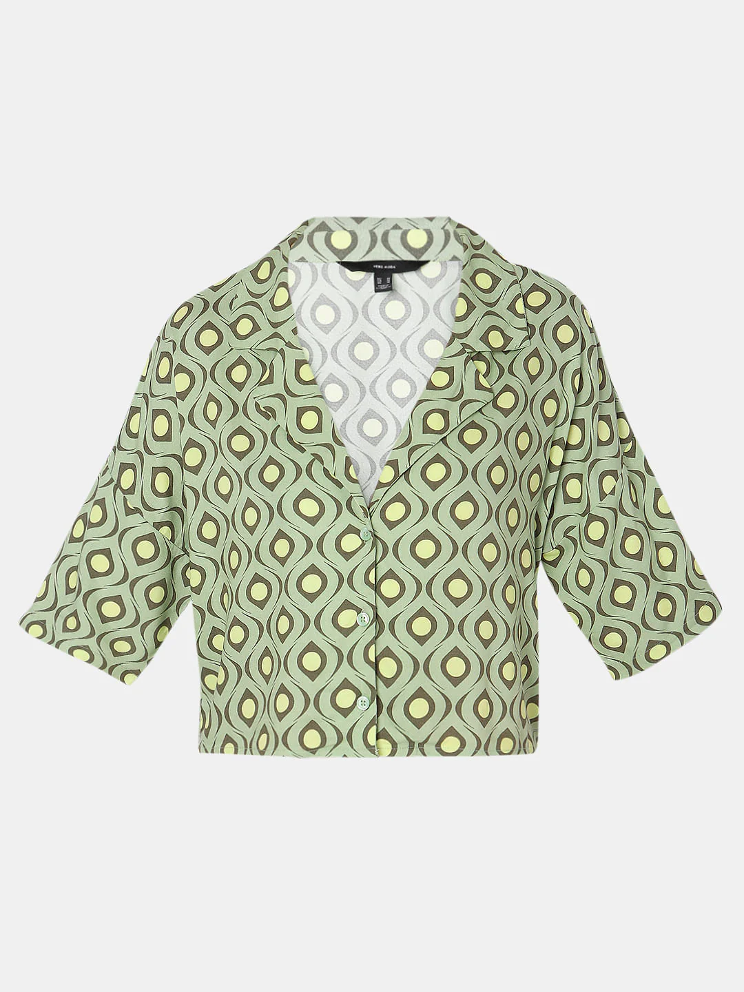 Green Printed Co-Ord Set Shirt - Image 7