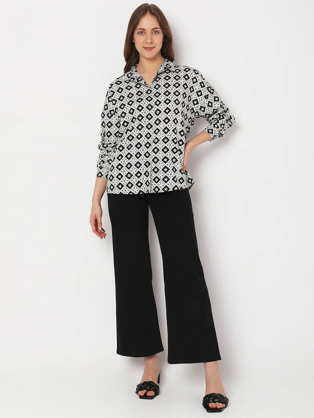 Black Printed Shirt - Image 5