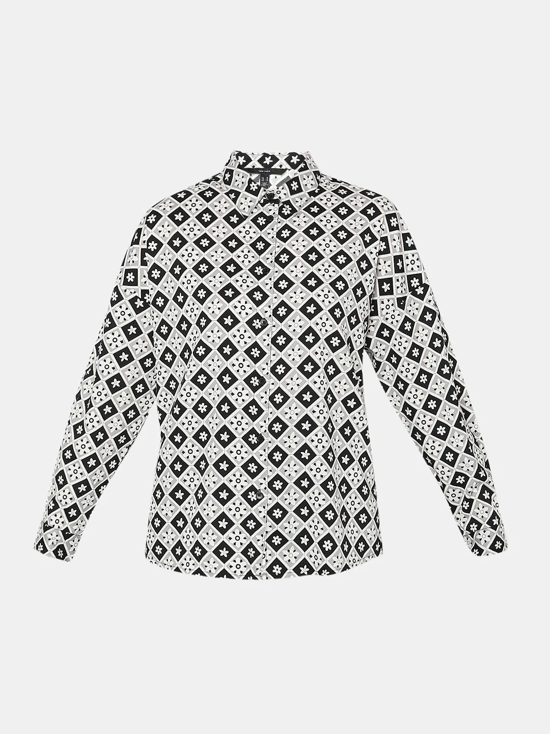 Black Printed Shirt - Image 7