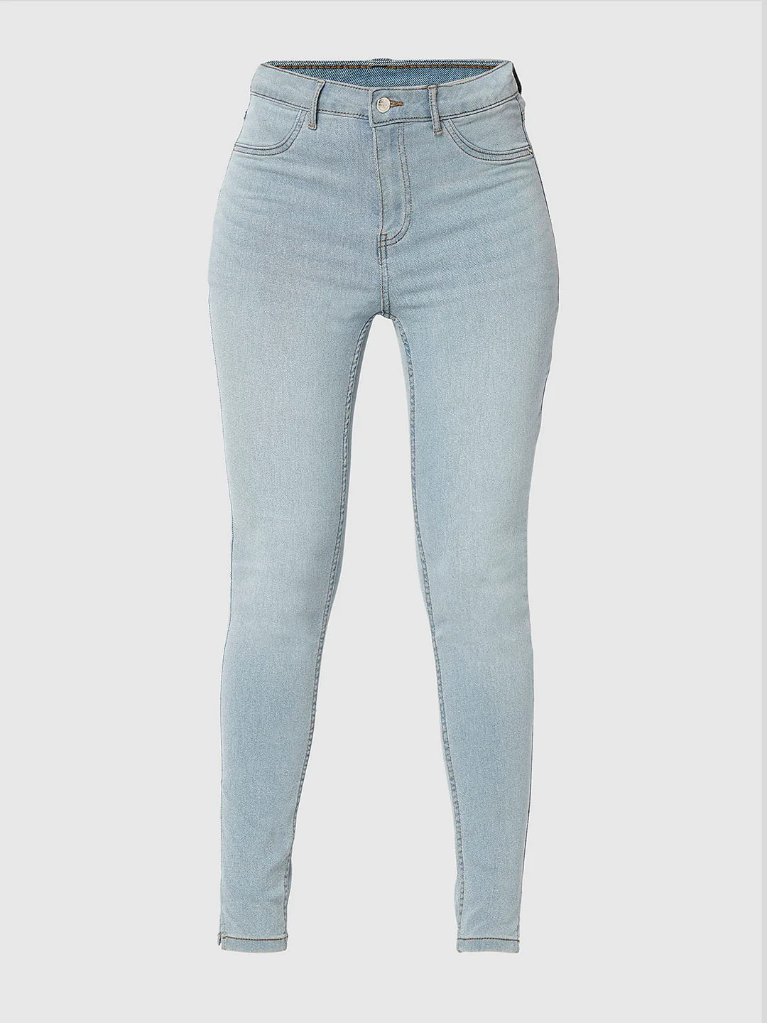 I.Scenery By Vero Moda Light Blue High Rise Skinny Jeggings - Image 7