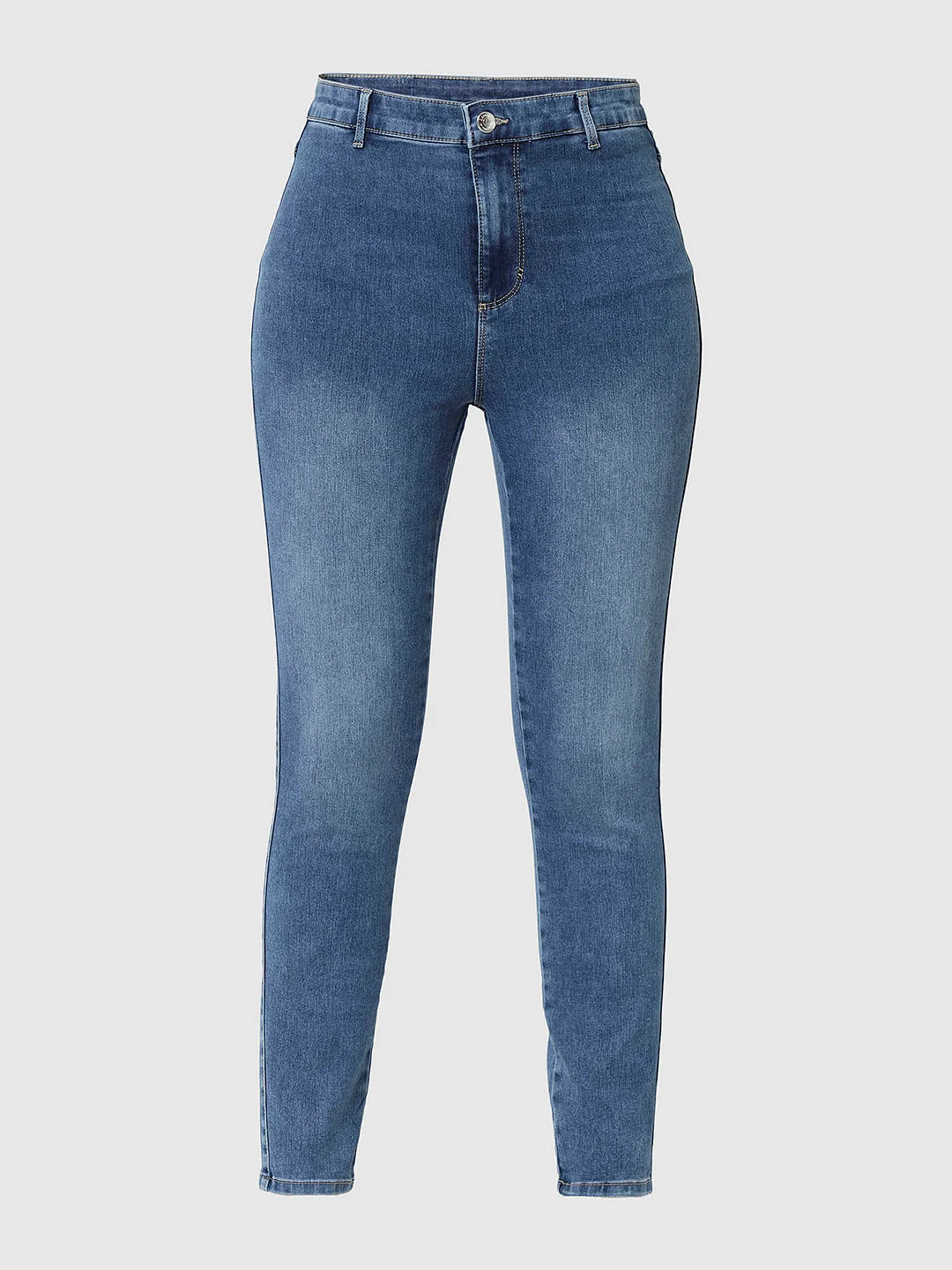 I.Scenery By Vero Moda Blue High Rise Wendy Skinny Fit Jeans - Image 7