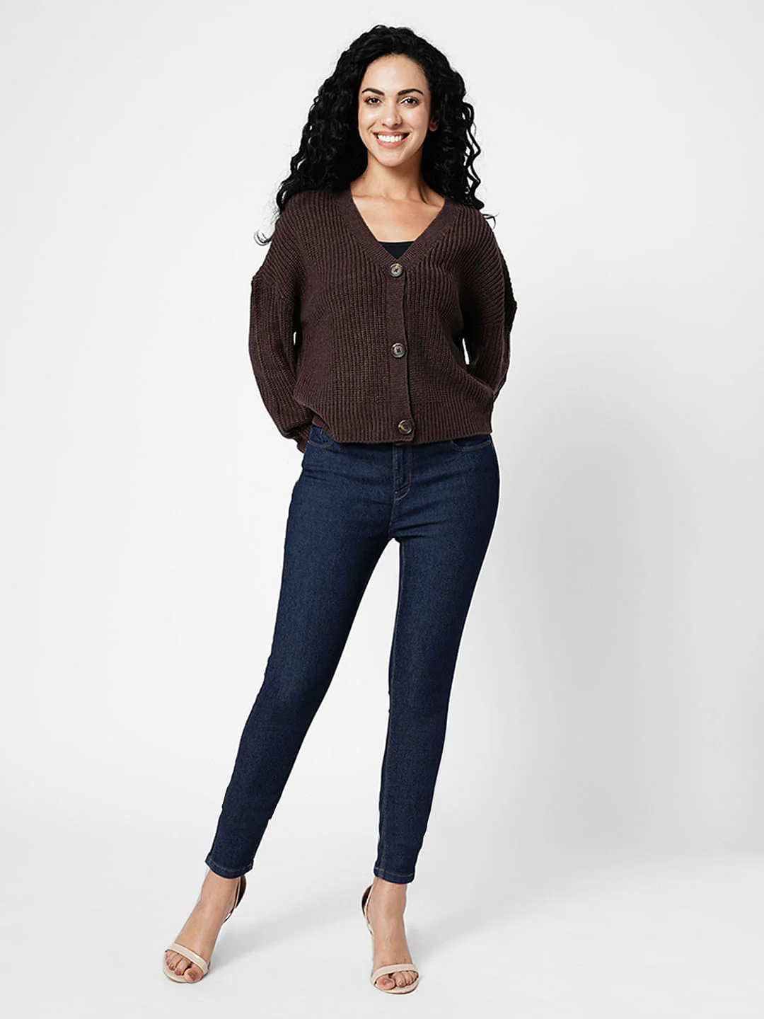 I.Scenery By Vero Moda Dark Blue Mid Rise Wendy Skinny Jeans - Image 5