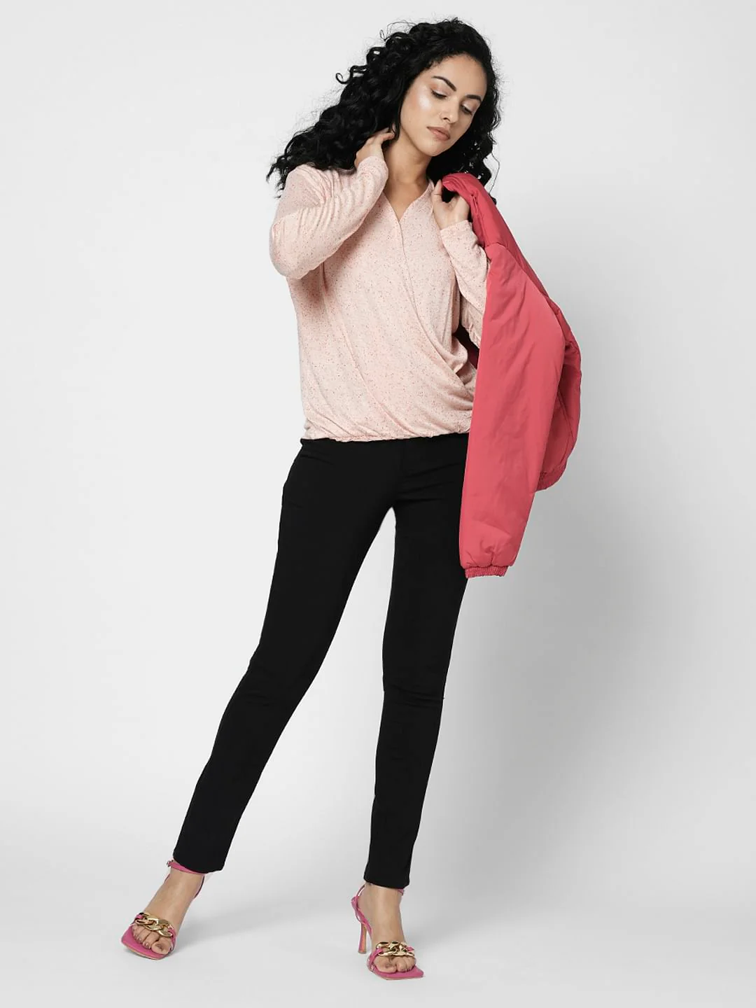 I.Scenery By Vero Moda Black High Rise Wendy Skinny Jeans - Image 5
