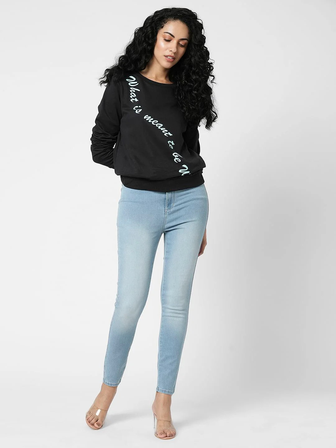 I.Scenery By Vero Moda Light Blue High Rise Wendy Skinny Fit Jeans - Image 5