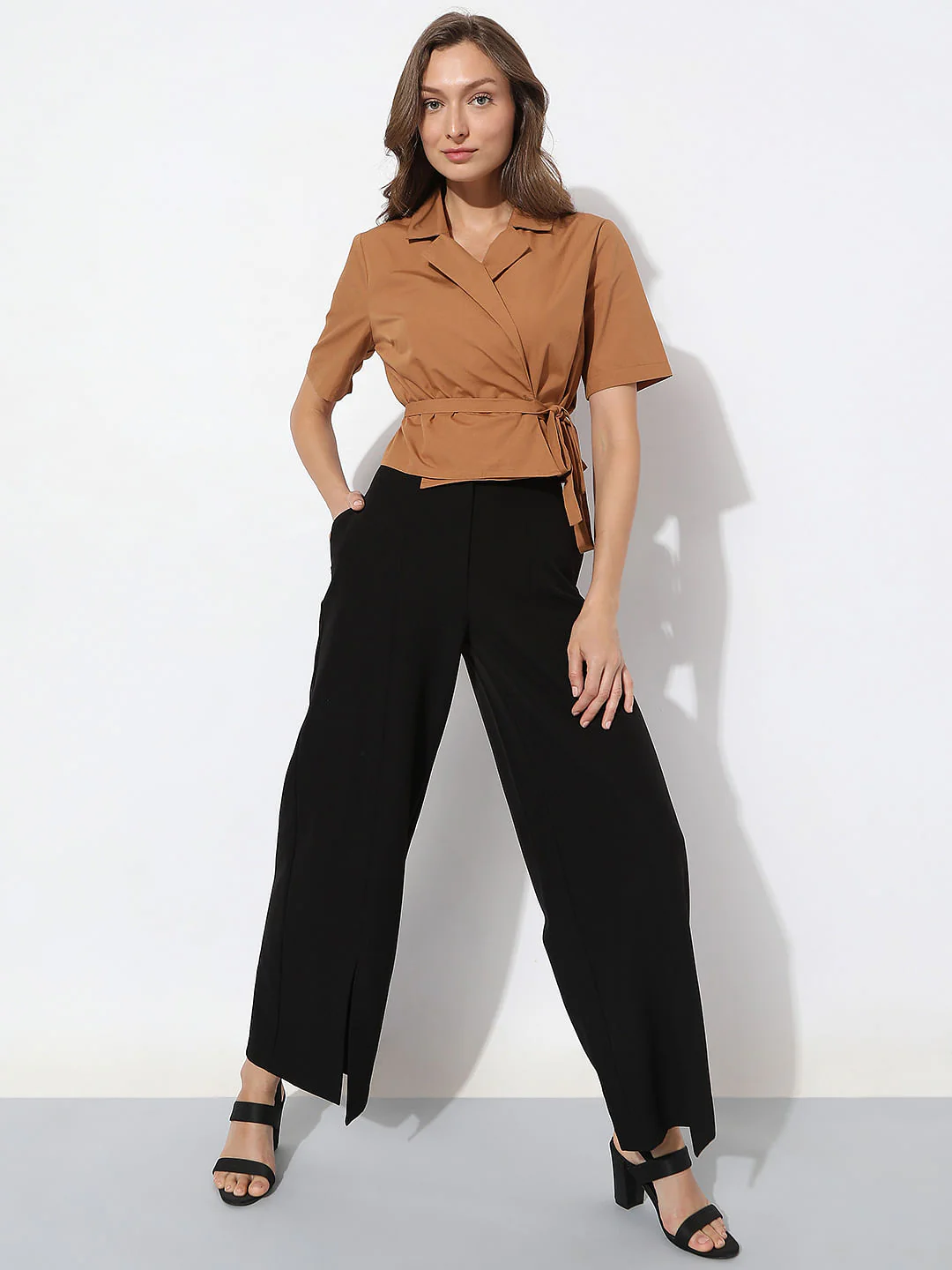 Brown Tie-Up Shirt - Image 5
