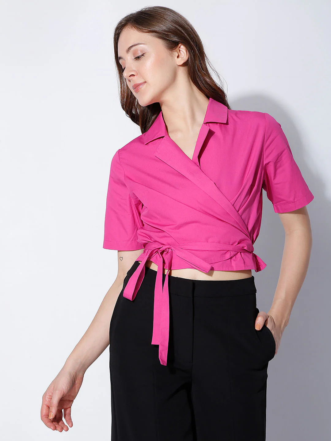 Purple Wrap Top - Image 2