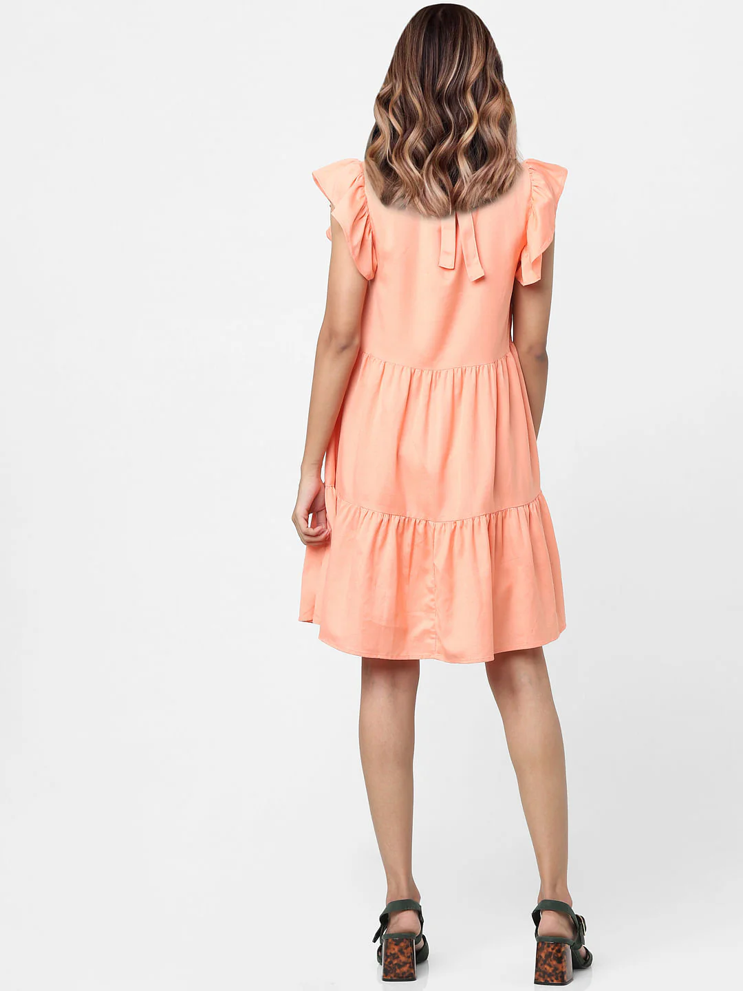 Peach Shift Dress - Image 3