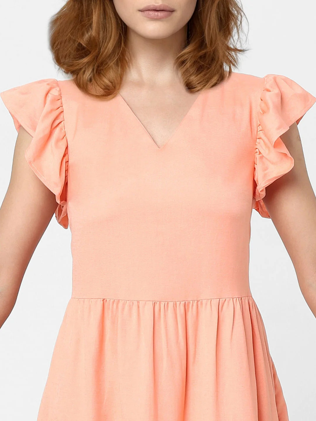 Peach Shift Dress - Image 4