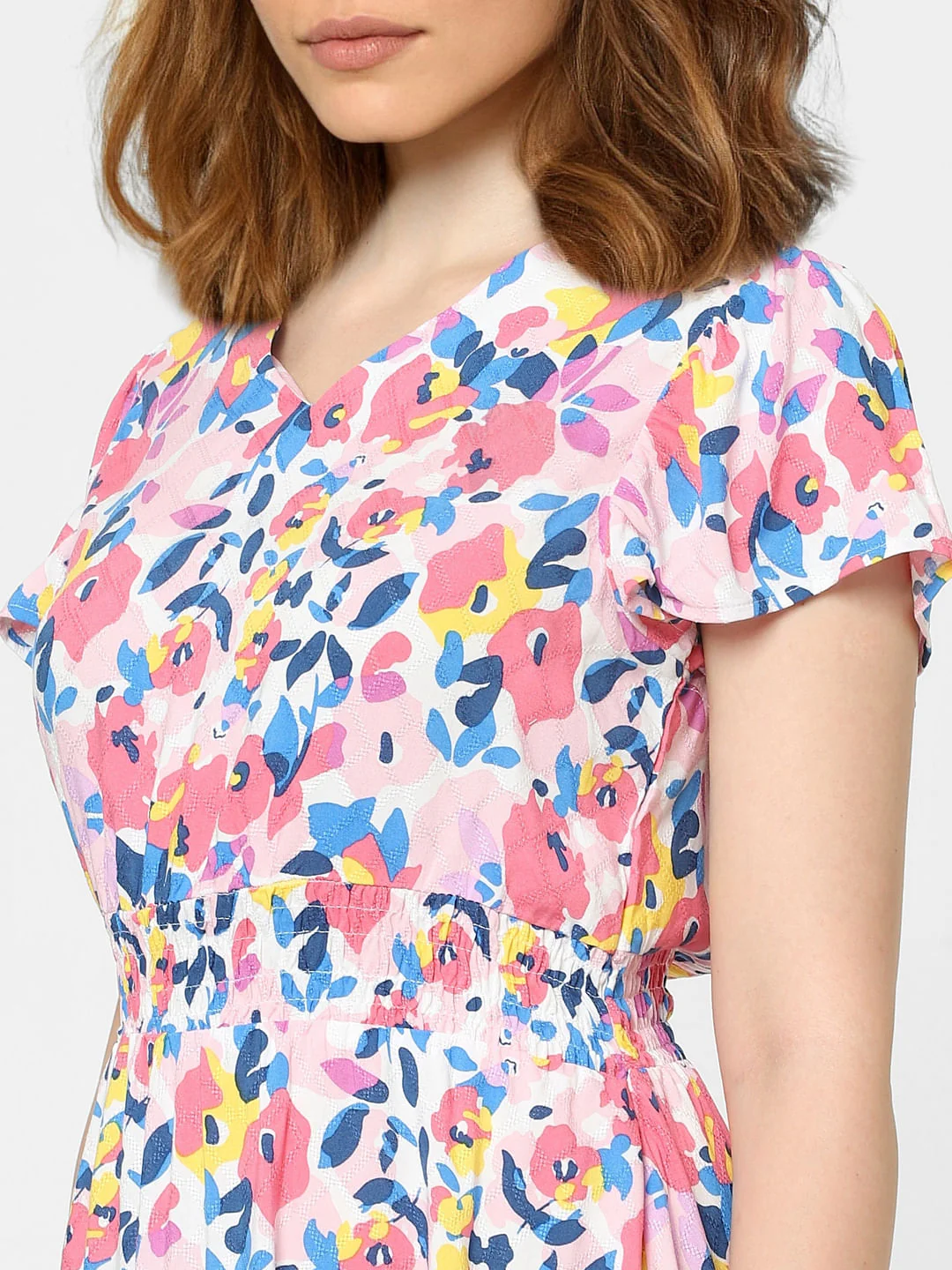 White Floral Dress - Image 4
