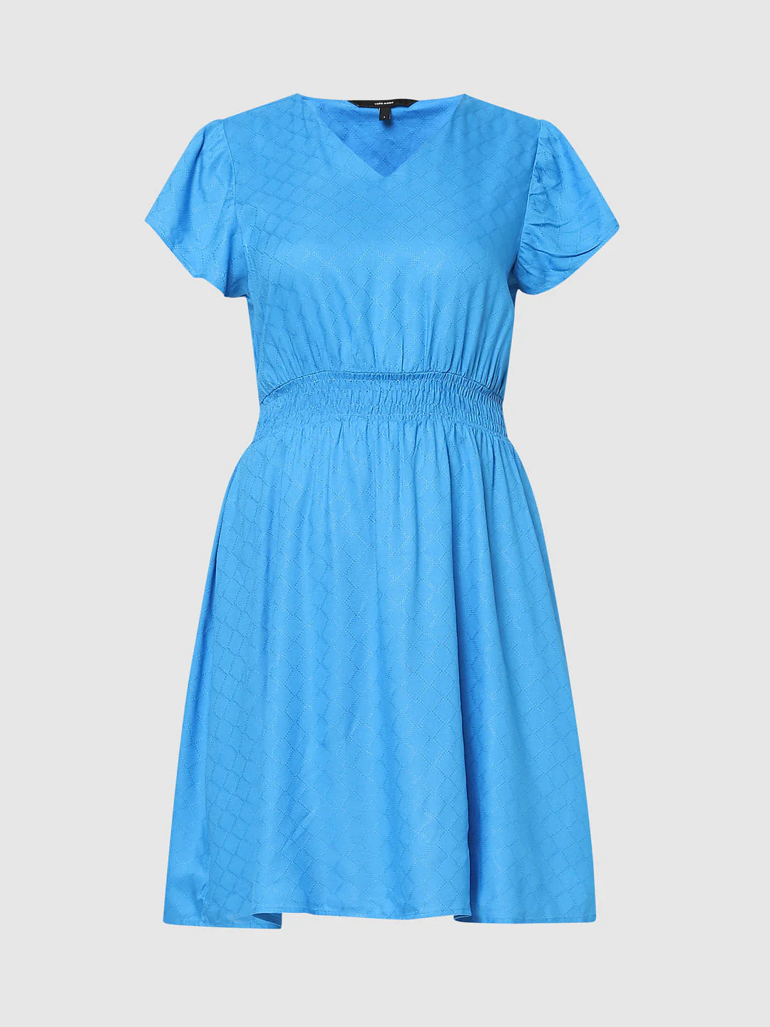 Blue Fit & Flare Dress - Image 5