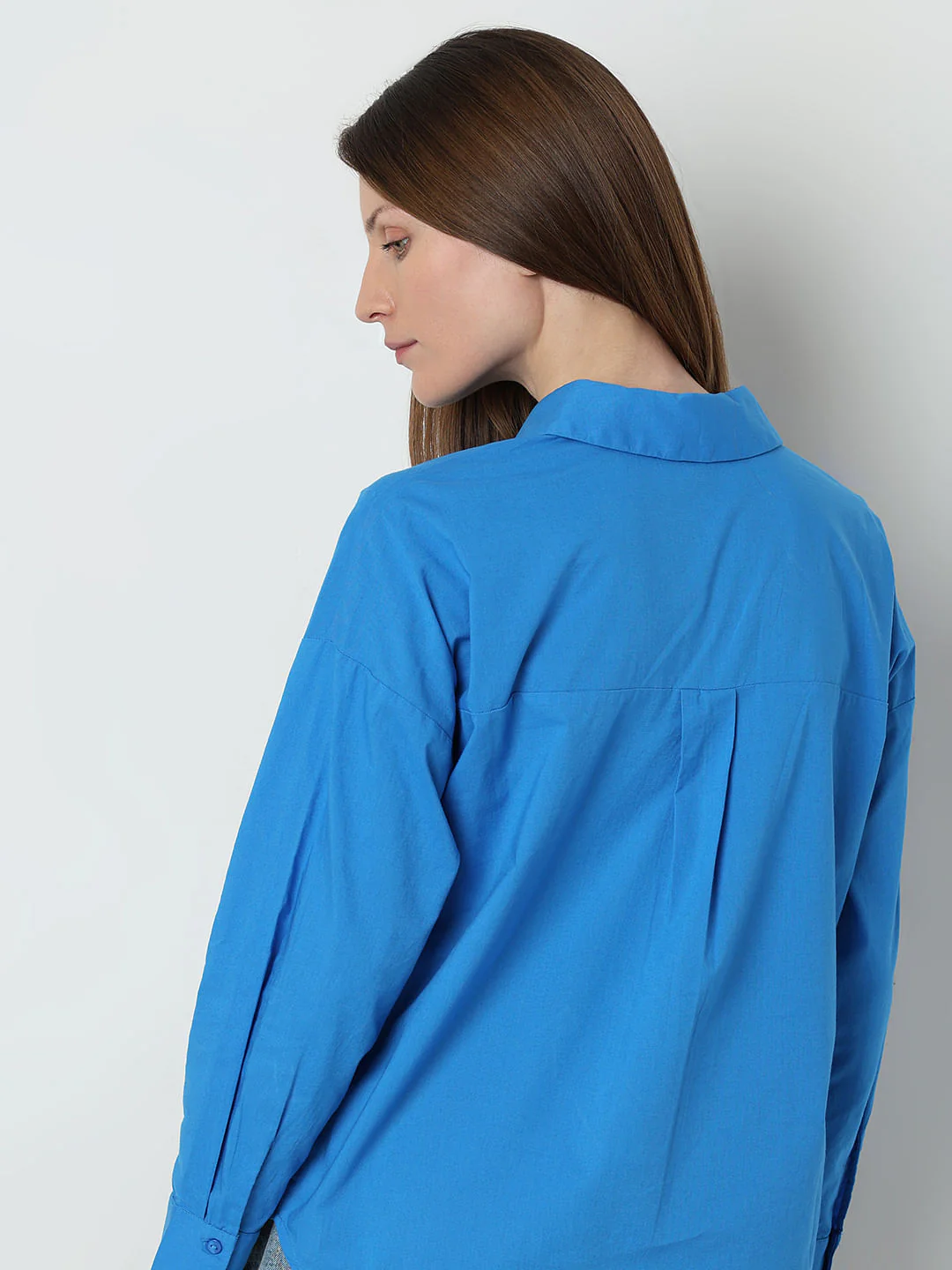 Blue Cotton Shirt - Image 4
