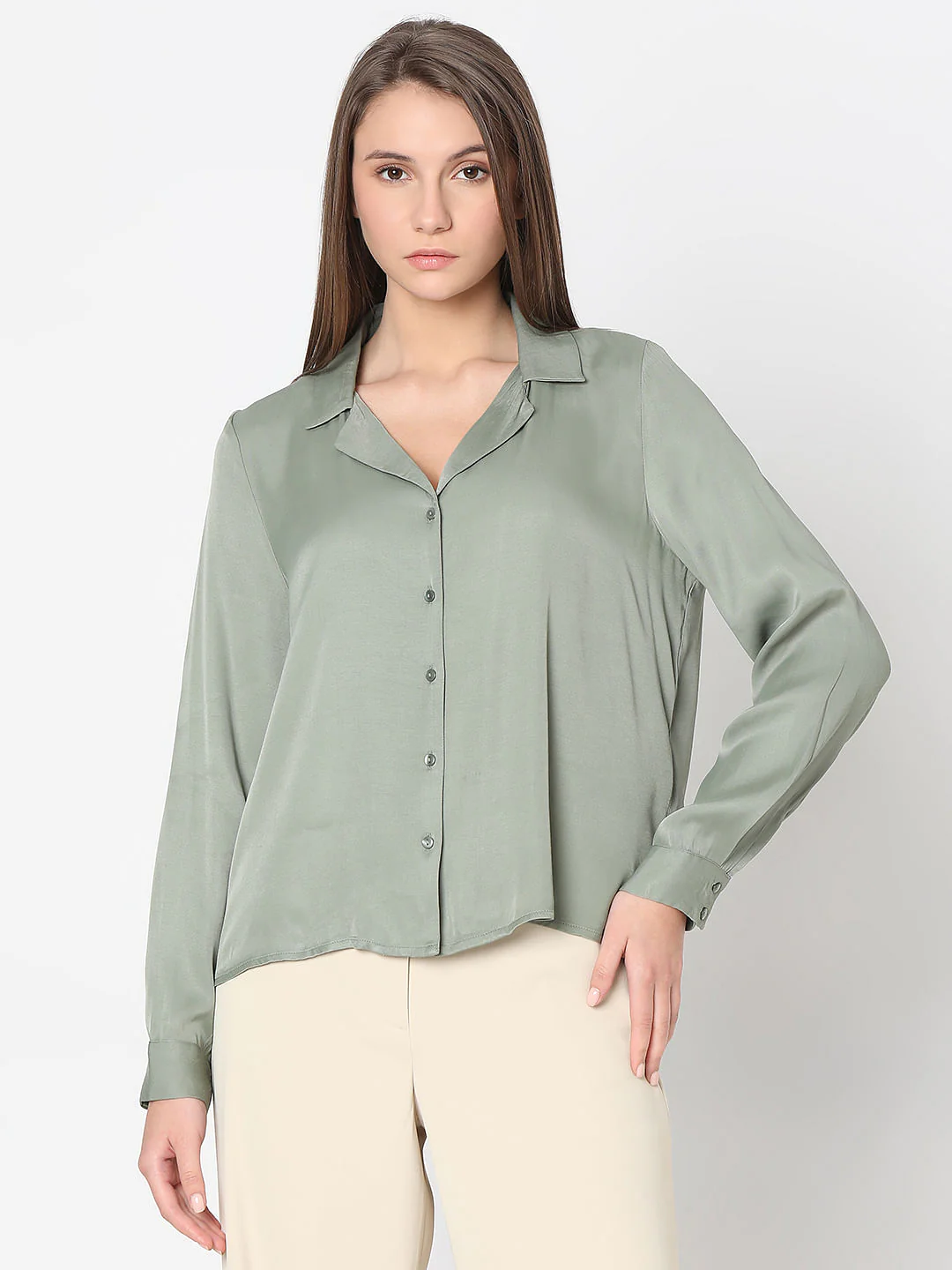 Green Oversized Shirt - Image 2