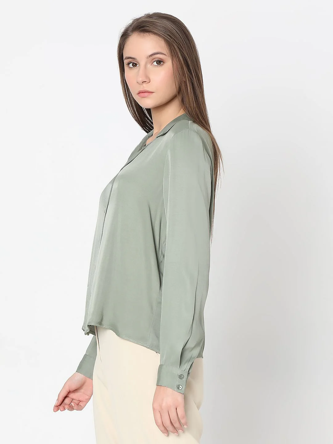 Green Oversized Shirt - Image 3