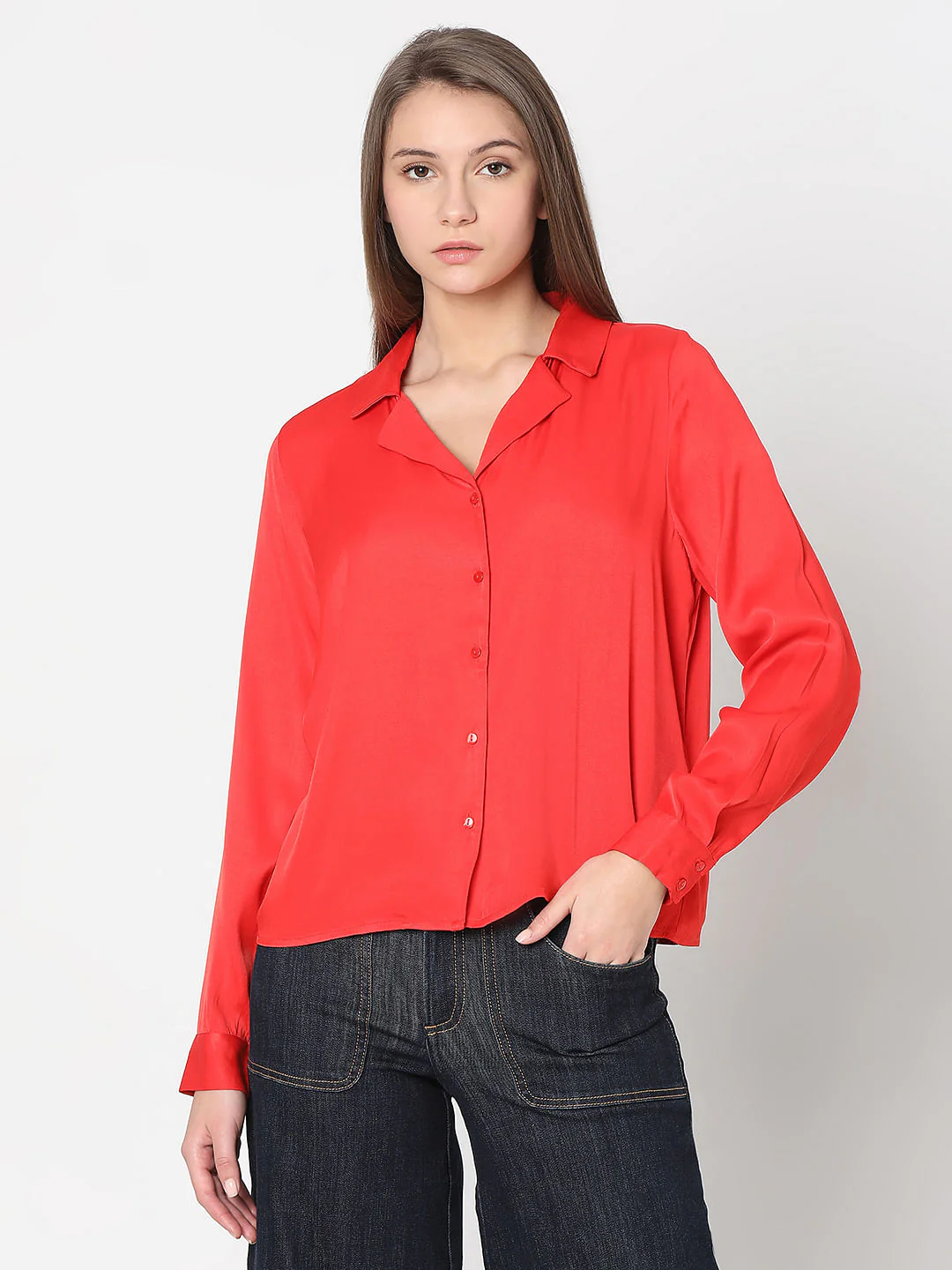 Red Oversized Shirt - Image 2