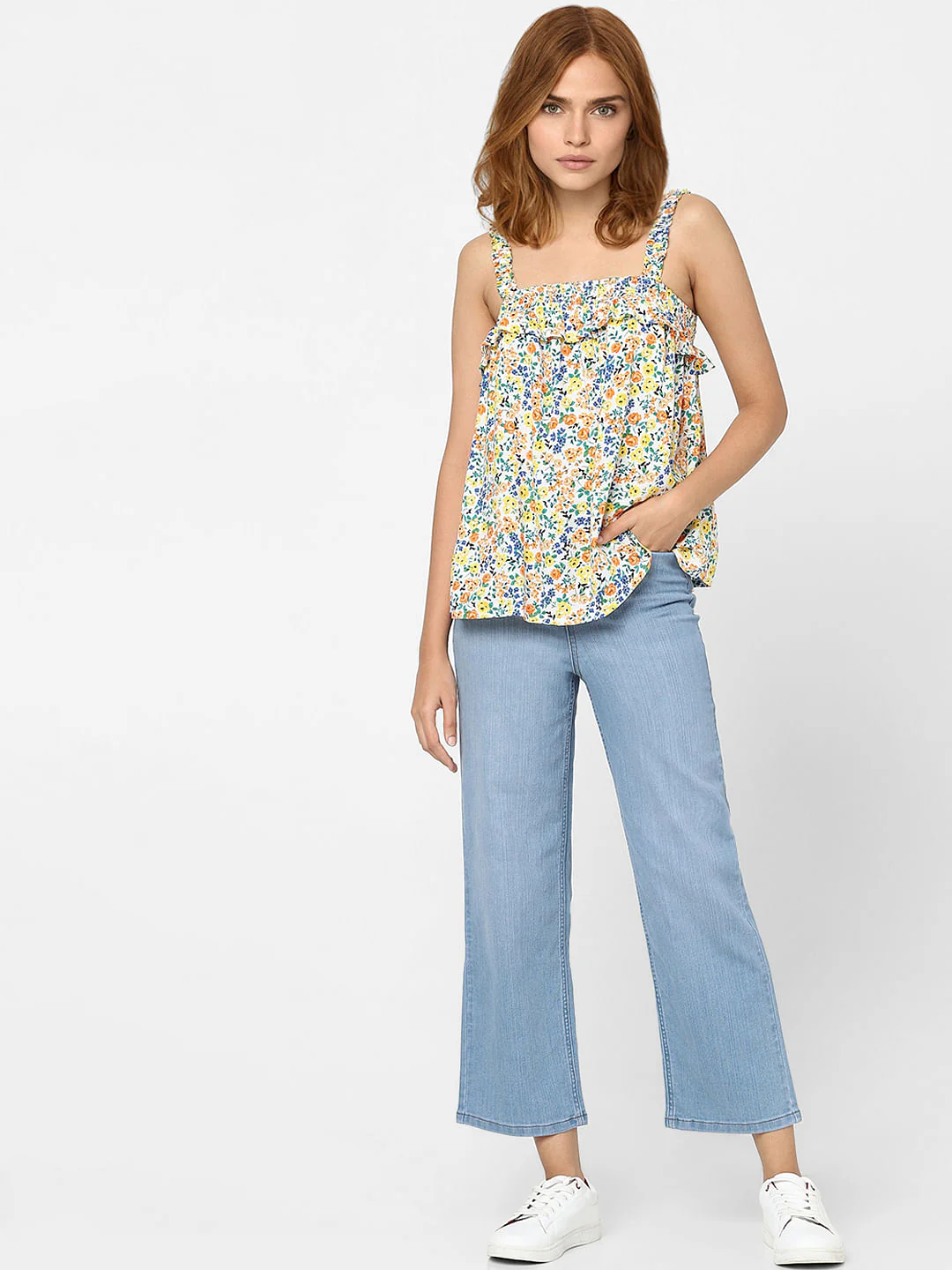 White Floral Top - Image 4