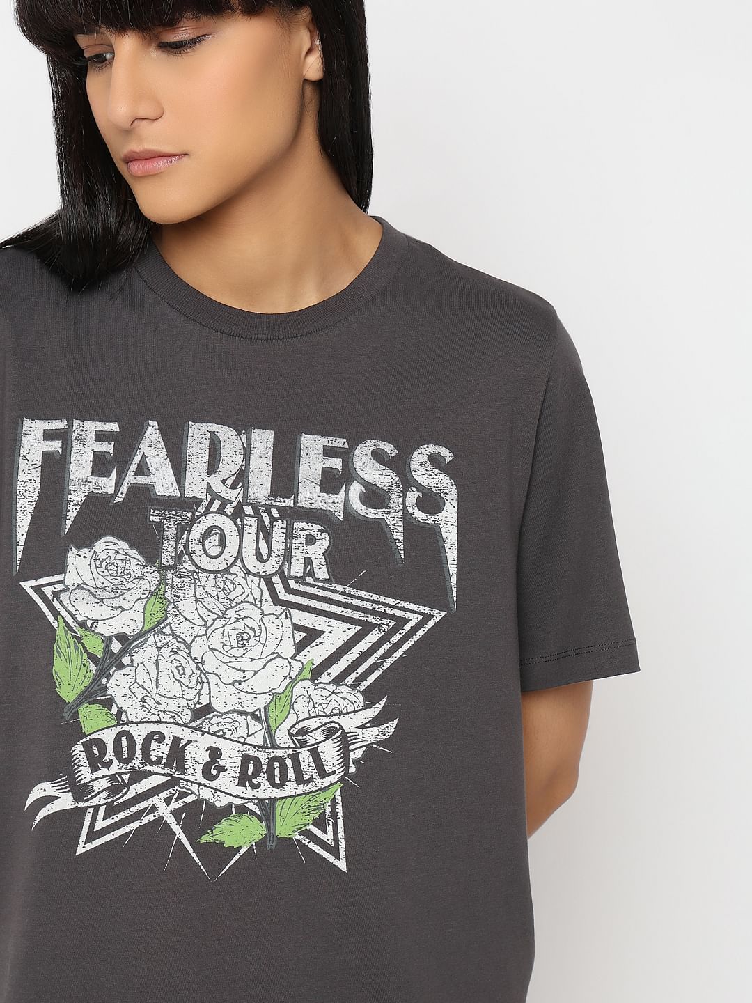 Grey Graphic Print T-Shirt - Image 6
