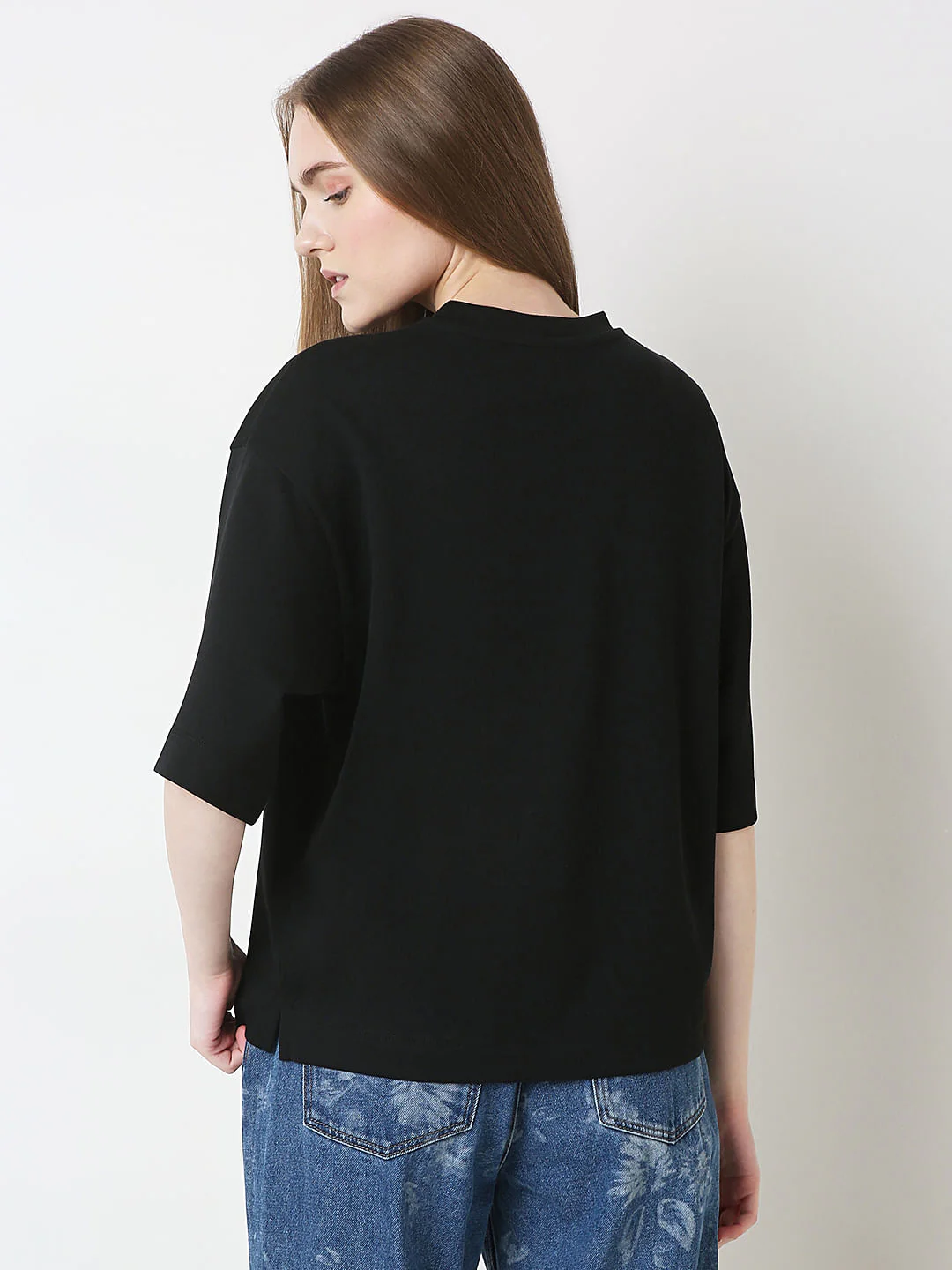 Black Relaxed Fit Top - Image 4