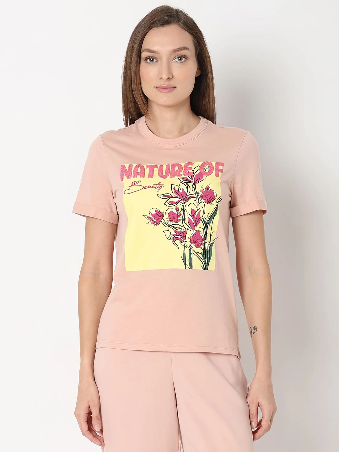 Pink Printed T-Shirt - Image 2