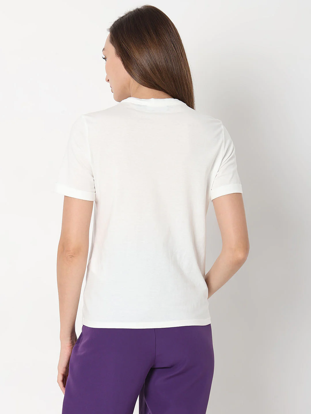 White Printed T-Shirt - Image 4