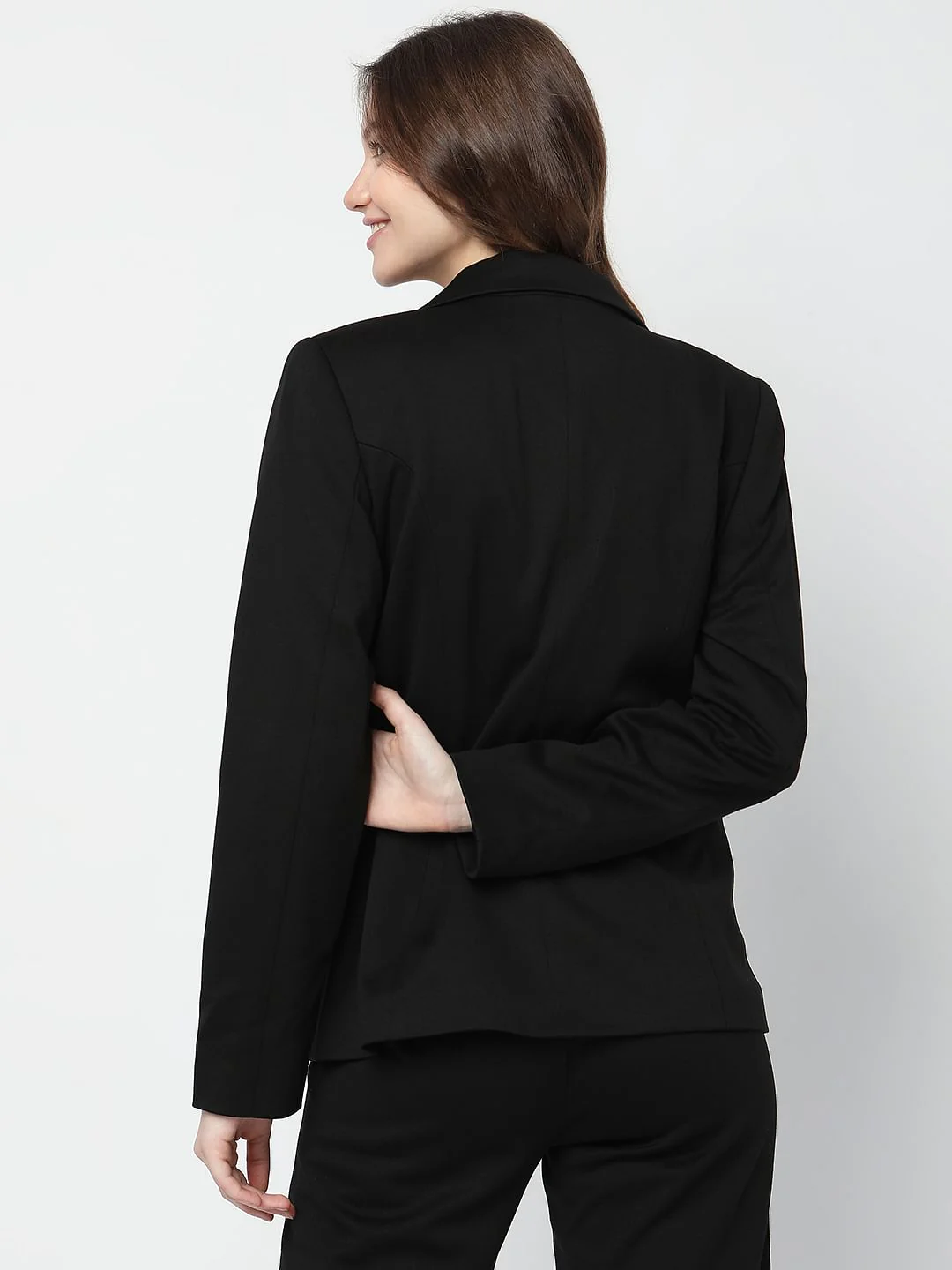 Black Double Button Blazer - Image 4