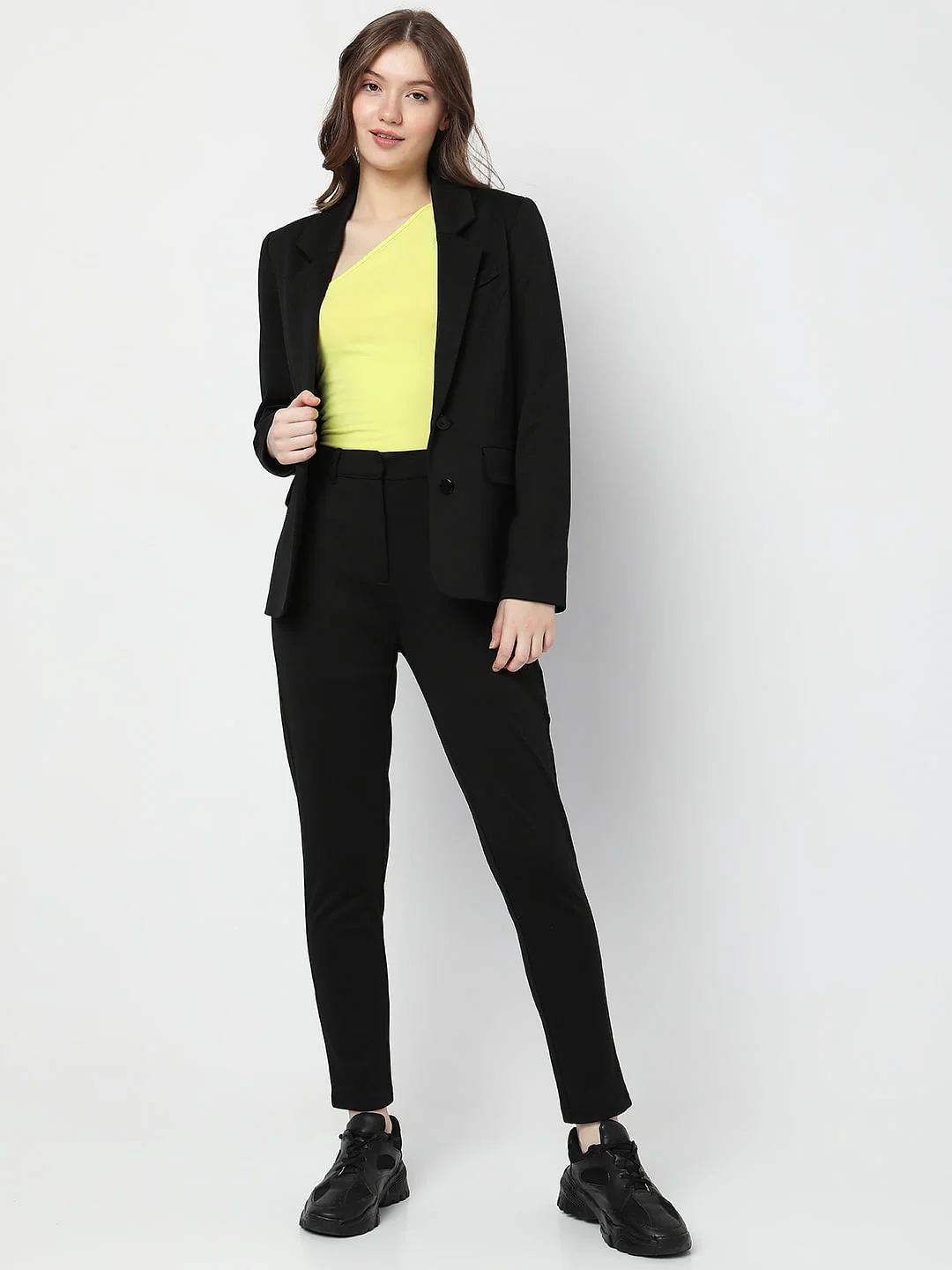 Black Double Button Blazer - Image 5