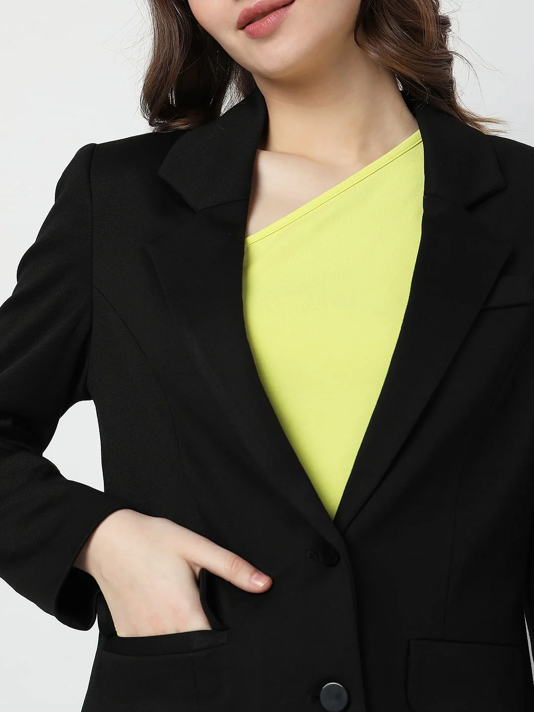 Black Double Button Blazer - Image 6