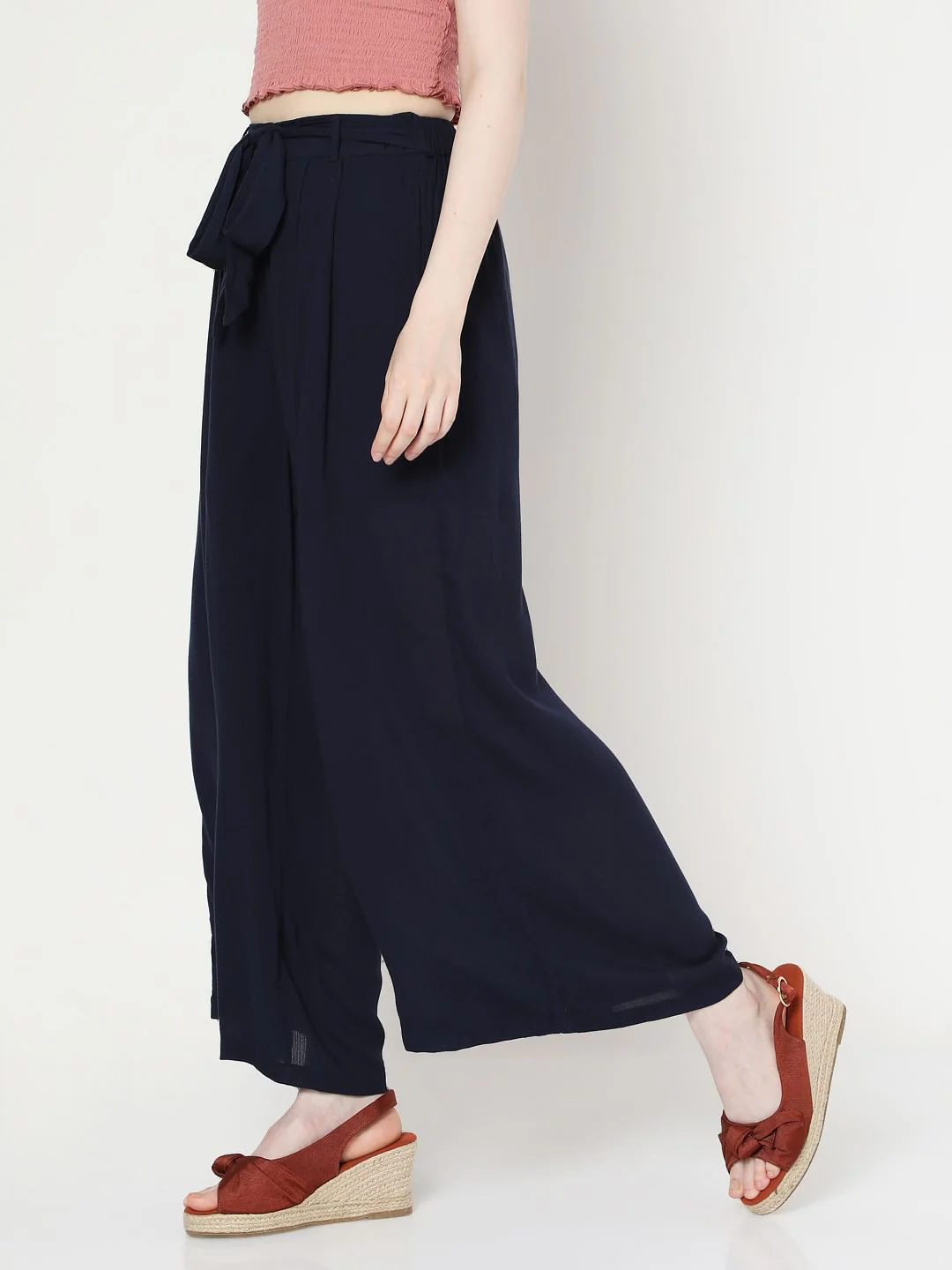 Blue Tie Up Pants - Image 2