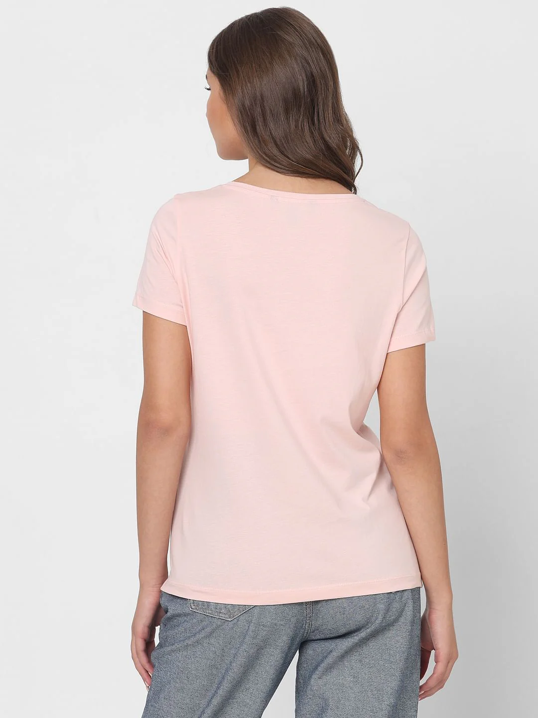 Pink Chest Print T-Shirt - Image 4