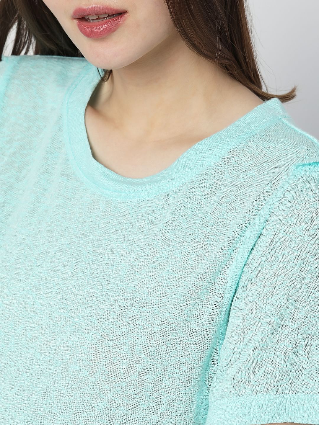 Blue Knit T-Shirt - Image 6
