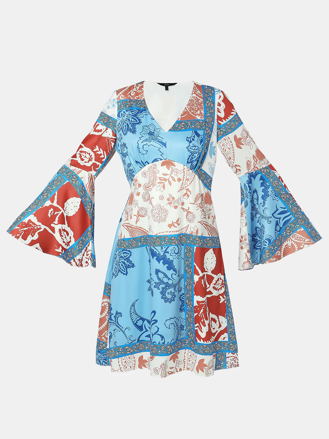 Off-White Printed Fit & Flare Dress - Image 7