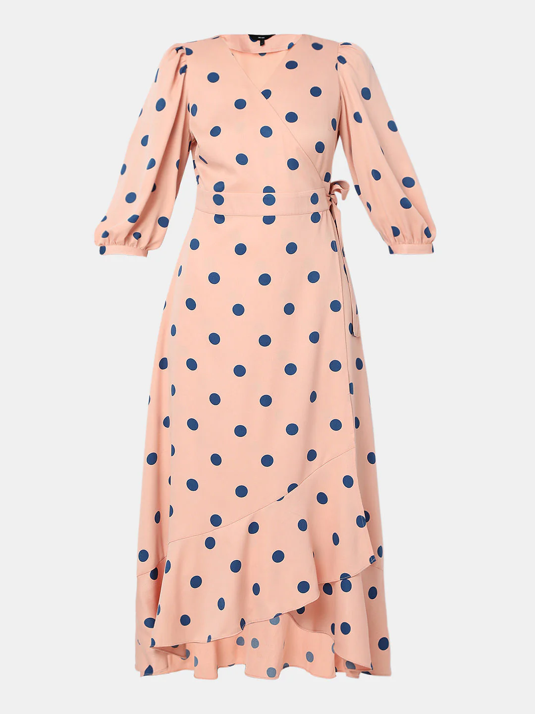 Pink Polka Dot Midi Dress - Image 6