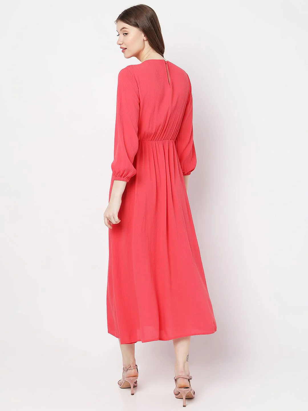 Pink Midi Dress - Image 4