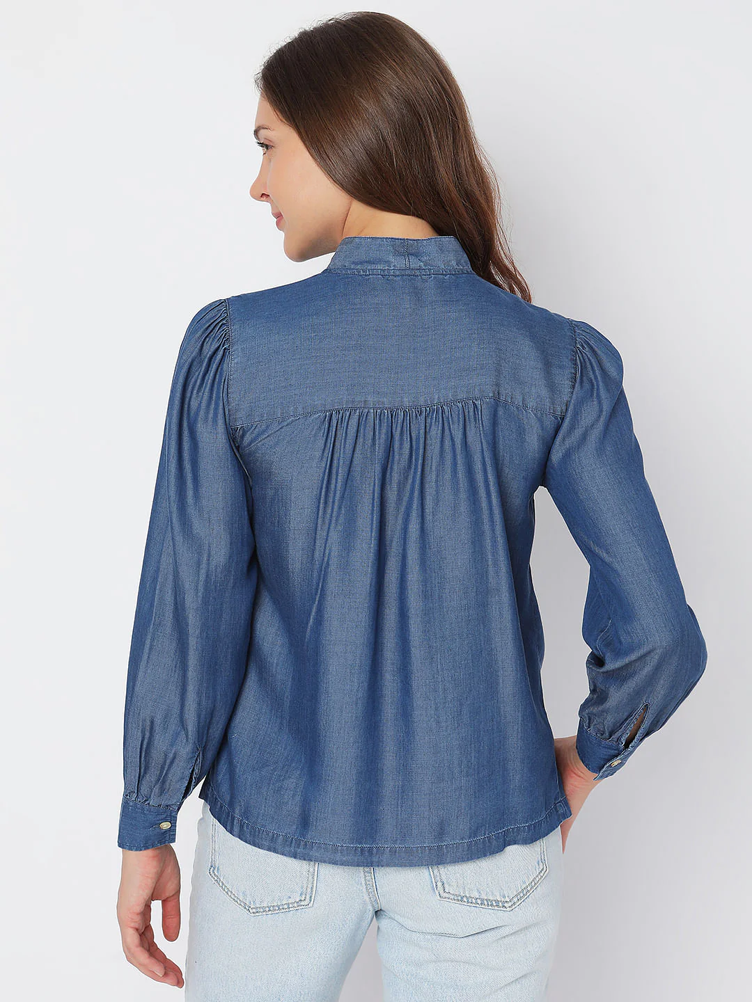 Blue Denim Shirt - Image 4