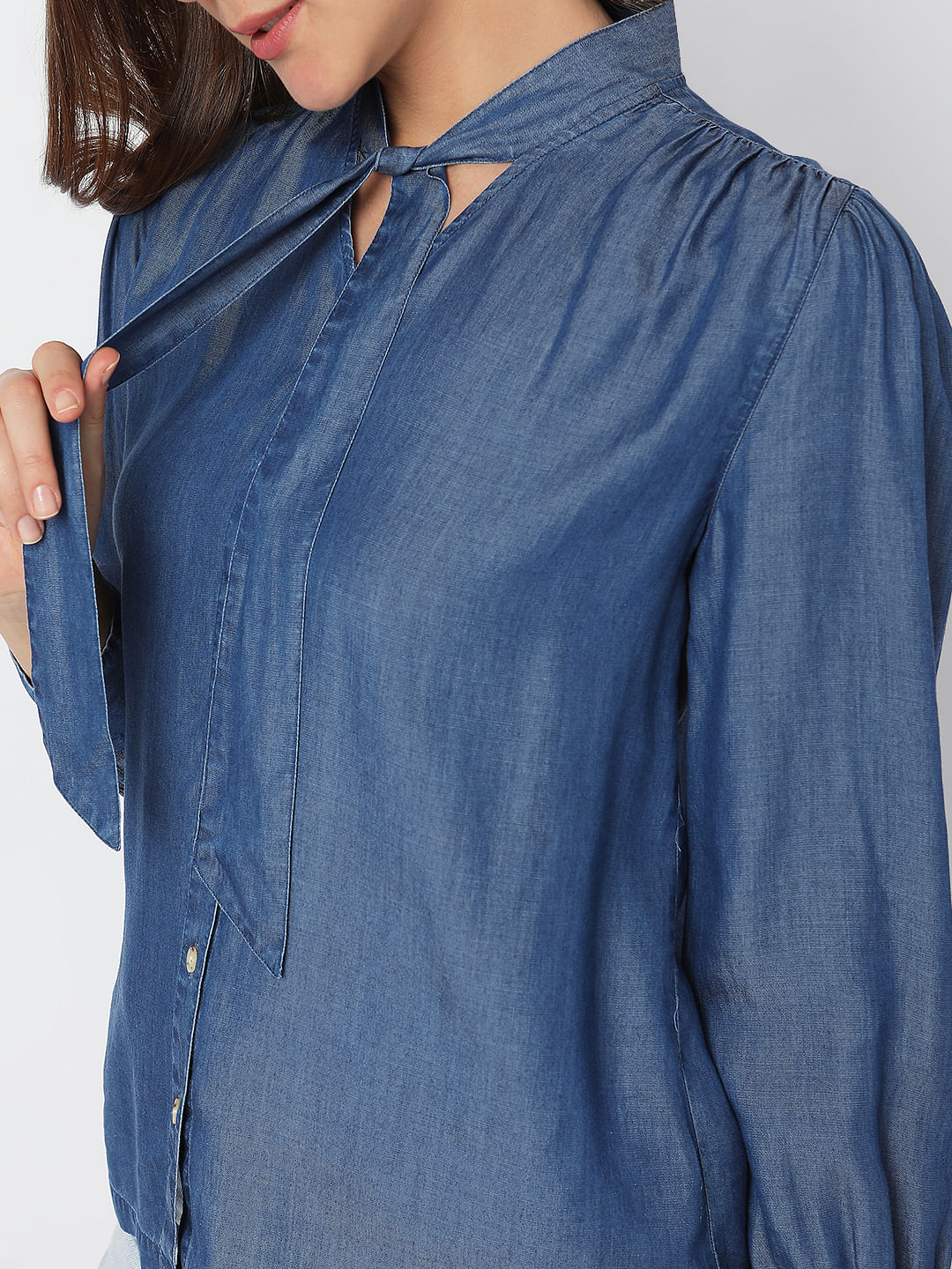 Blue Denim Shirt - Image 6