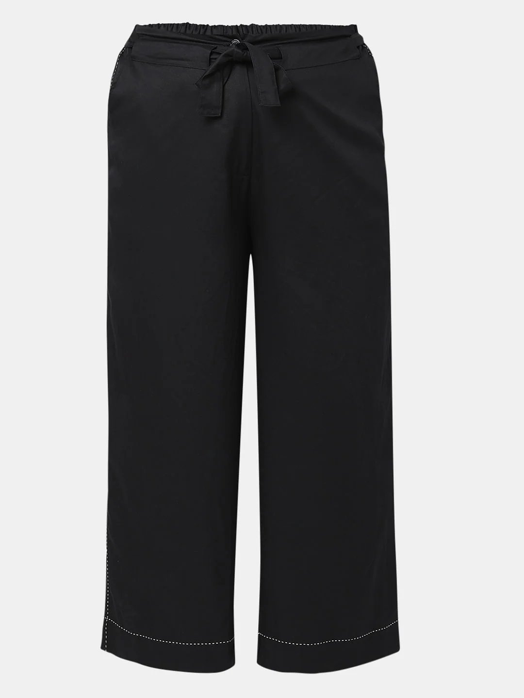 Curve Black High Rise Belted Pants - Image 7